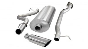 Chevrolet Silverado 2500 Performance Exhaust - Single Side Exit - CORSA Performance - Cat Back Sport - Polished - `07-`10